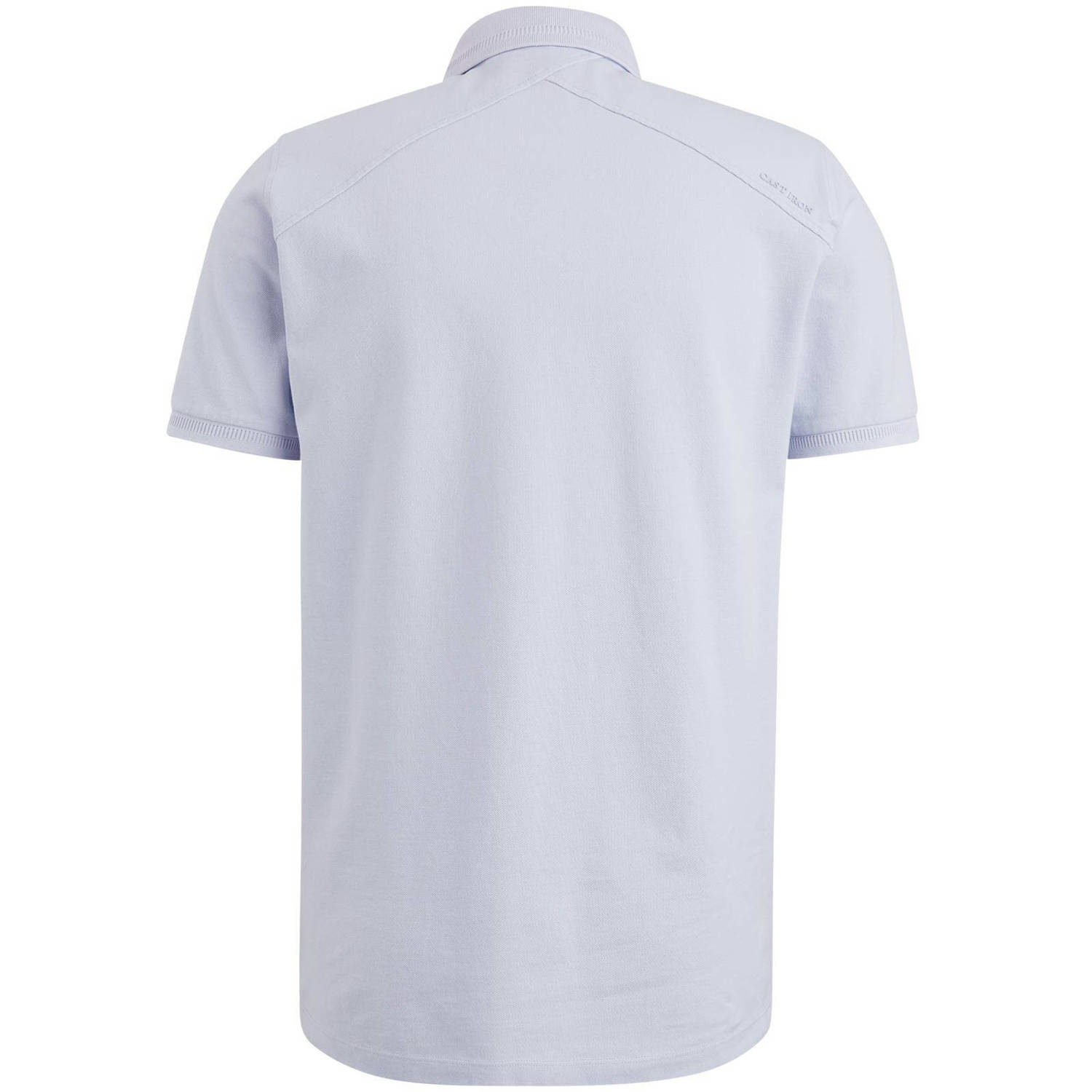 Cast Iron slim fit polo met logo lila