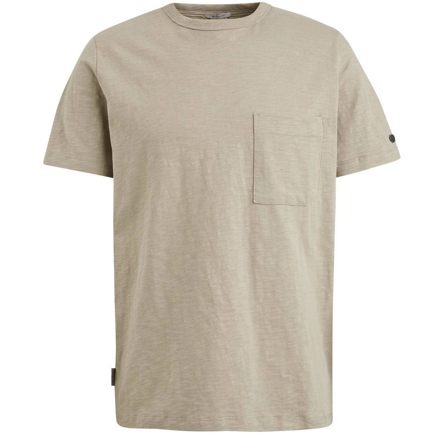 Cast Iron Korte Mouw Heren T-shirt Regular Fit Beige Heren