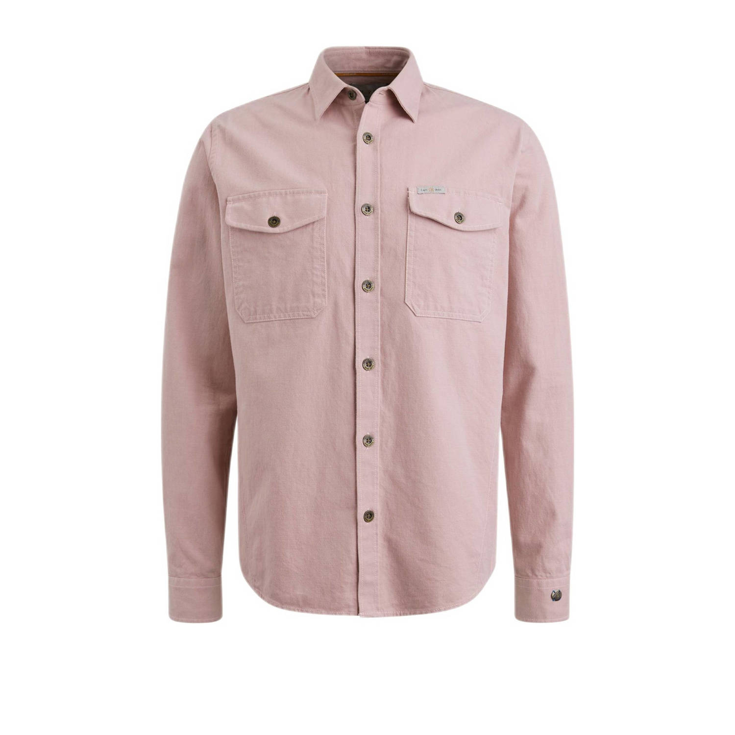 Cast Iron regular fit overshirt roze