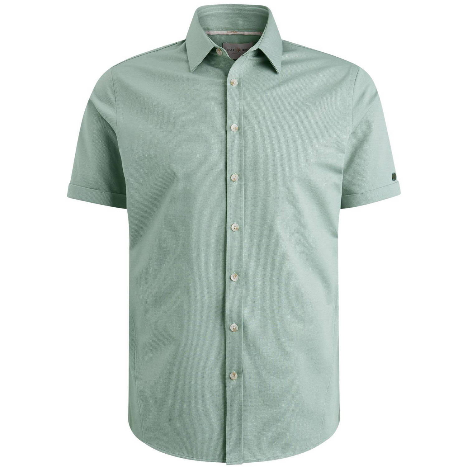 Cast Iron Twill Jersey 2 Tone Overhemd Green Heren
