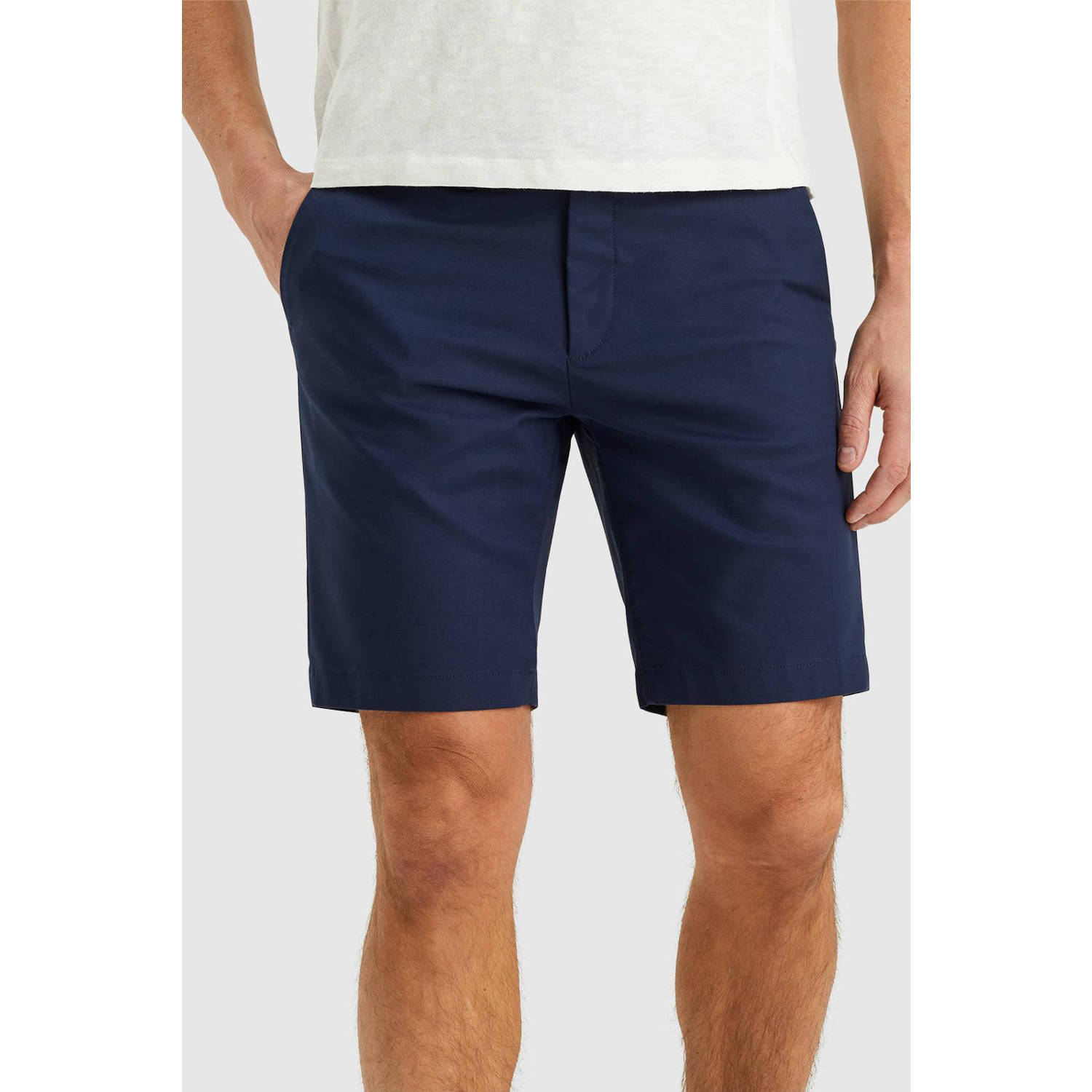 Cast Iron slim fit short Riser navy