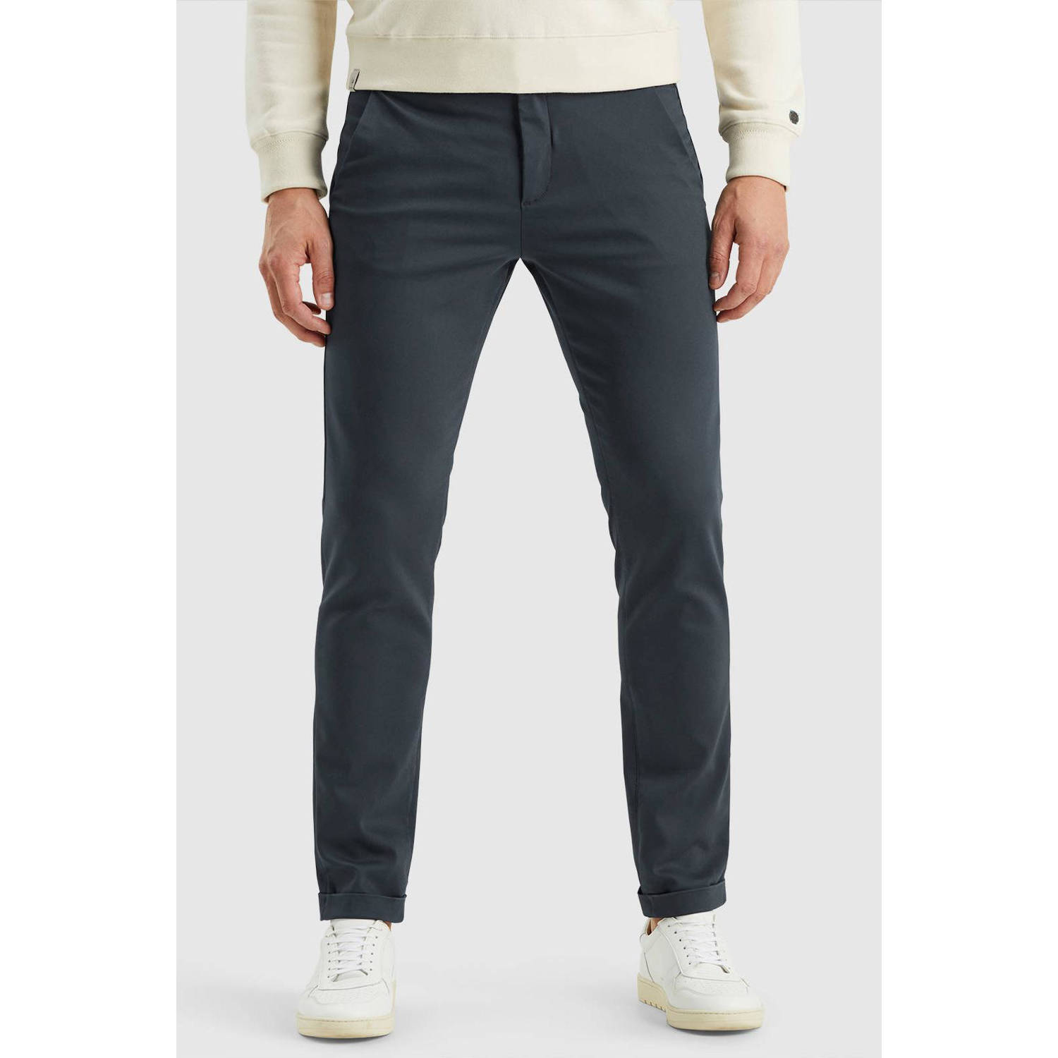 Cast Iron slim fit chino RISER 9159 donkerblauw