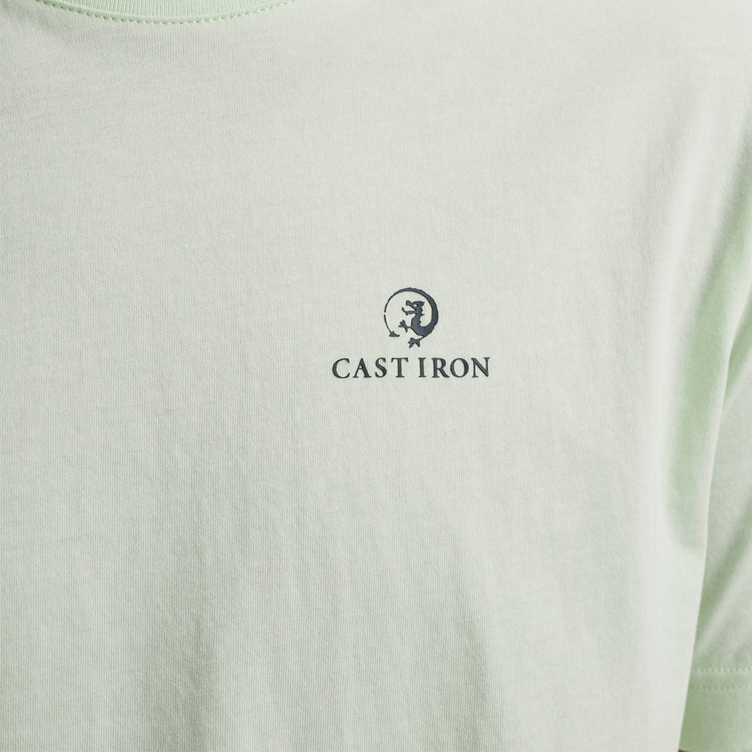 Cast Iron regular fit T-shirt met backprint lichtgroen