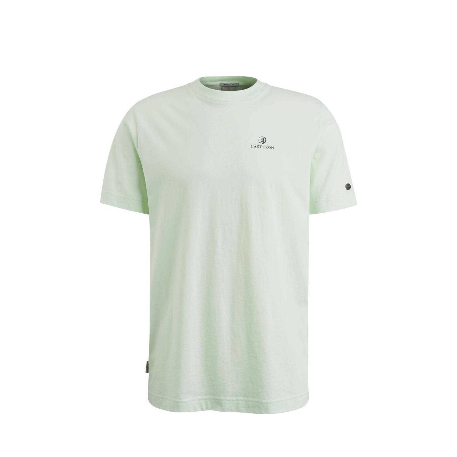 Cast Iron Korte Mouw Heren T-shirt Regular Fit Green Heren