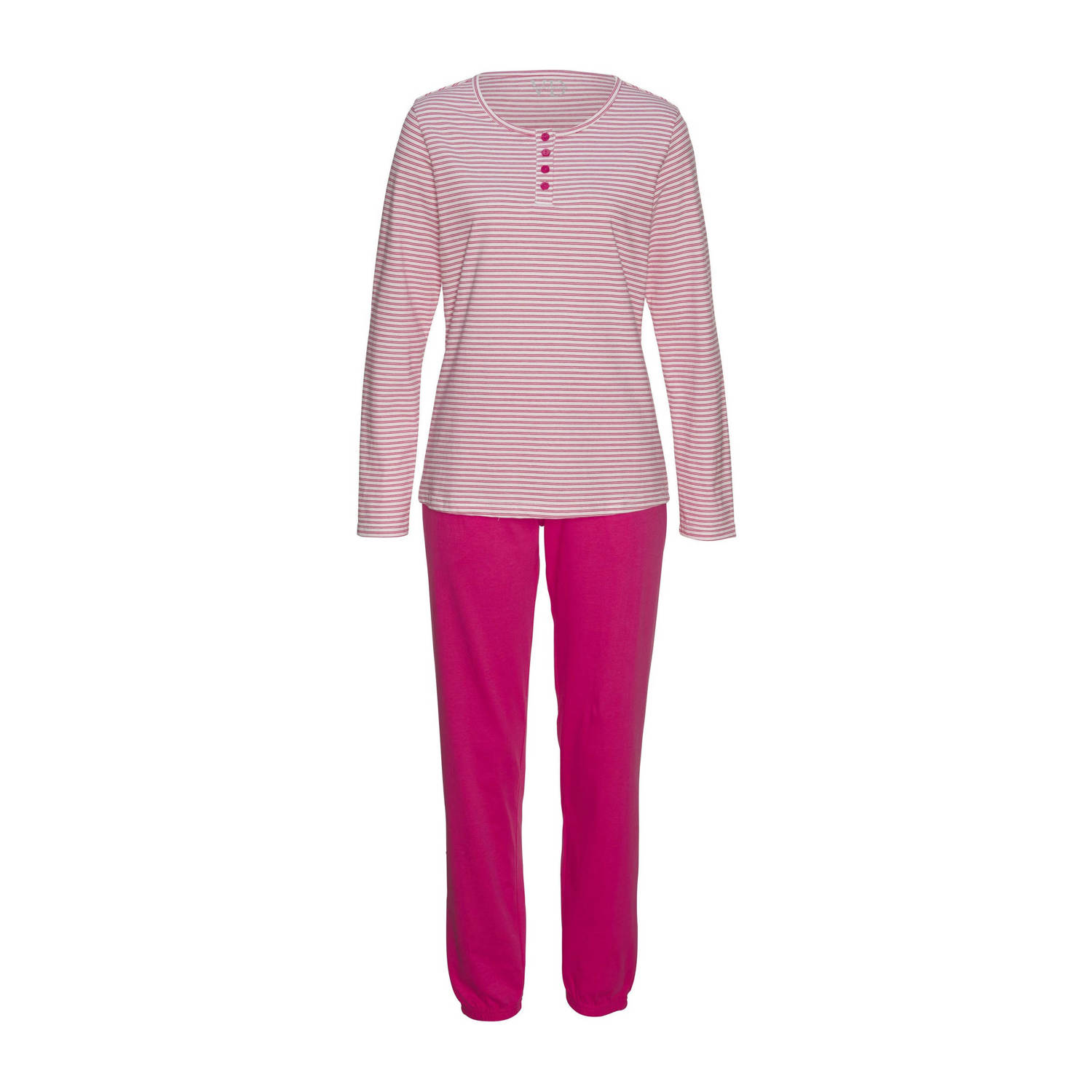 Vivance Dreams Pyjama met strepen van voorgeverfd garen (set 2-delig)