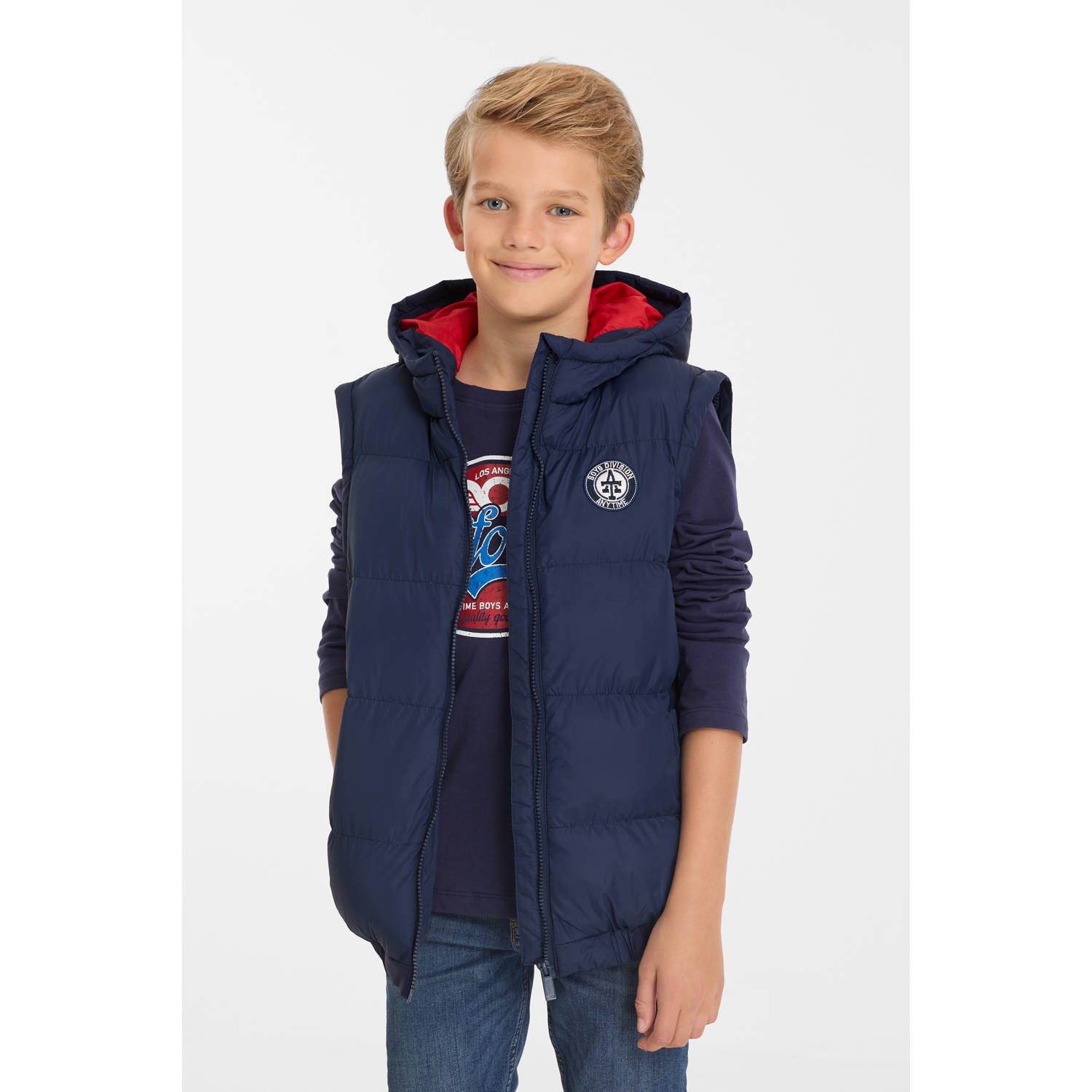 Anytime 2 in 1 winterjas donkerblauw