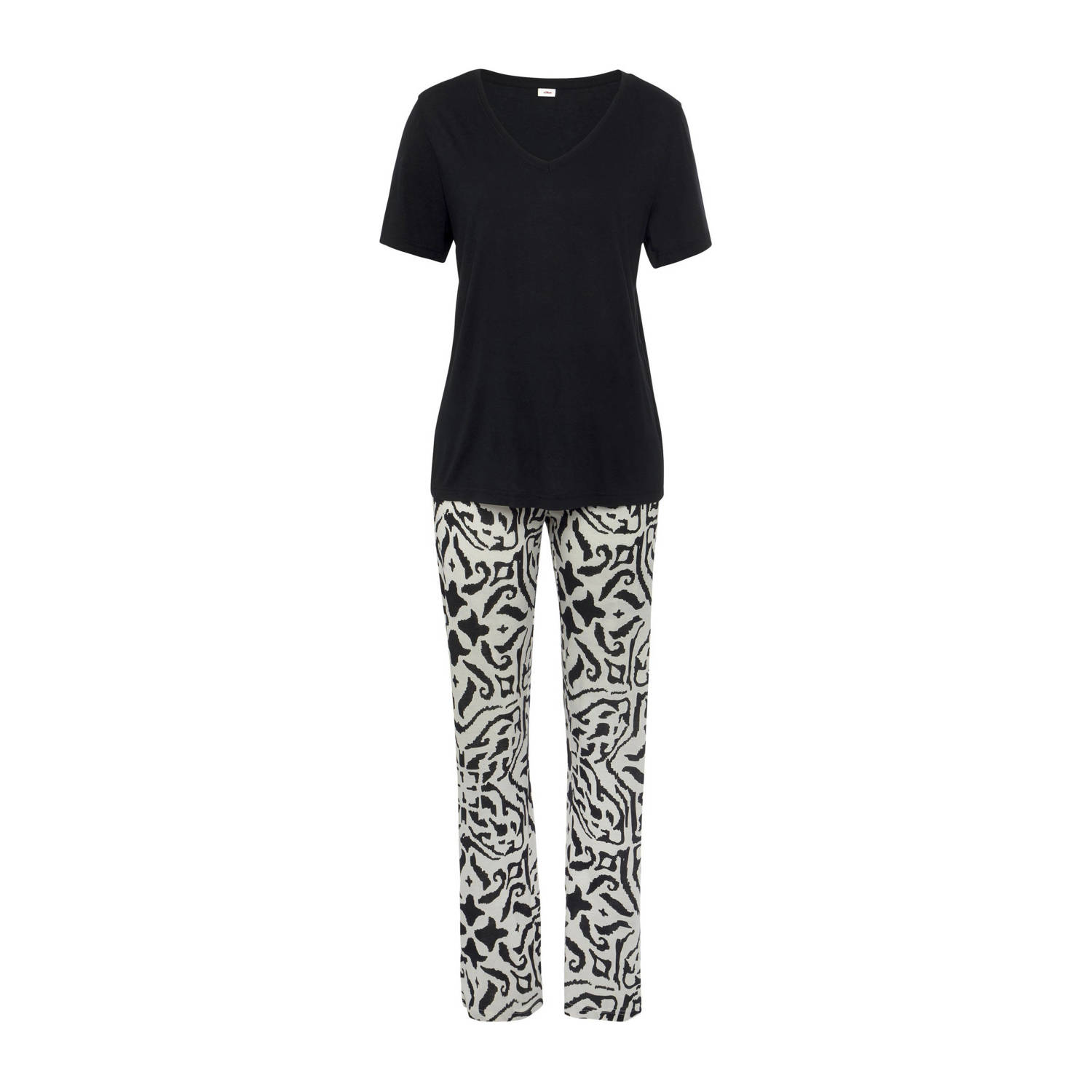 S.Oliver RED LABEL Beachwear Pyjama met bloemig etno-patroon (2-delig)