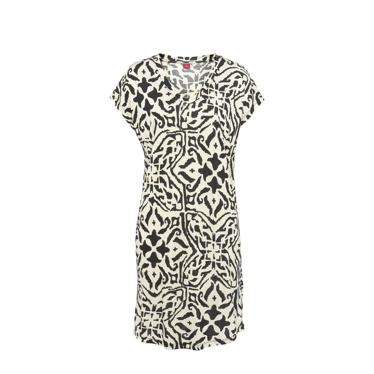 S.Oliver RED LABEL Beachwear Nachthemd met bloemig etno-patroon (1-delig)