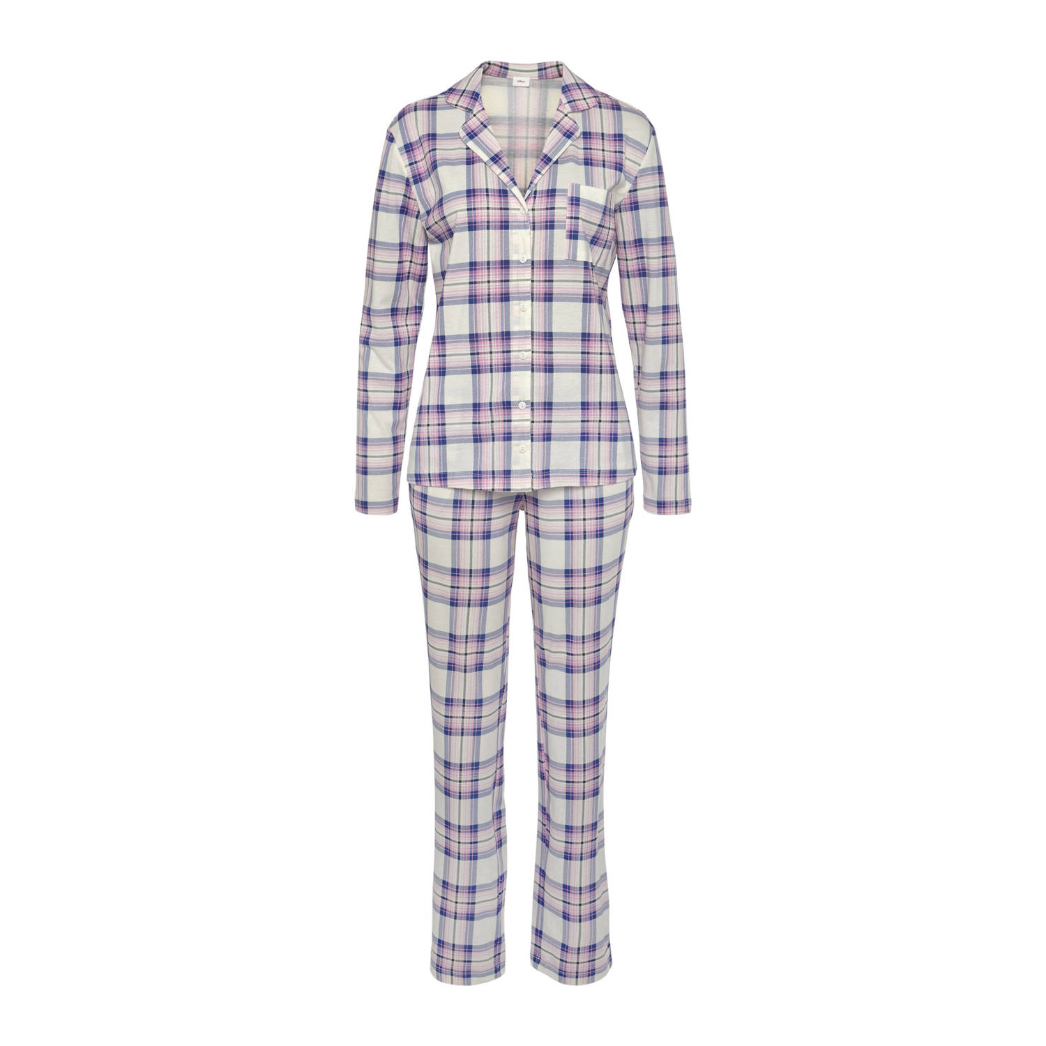 s.Oliver pyjama wit roze blauw