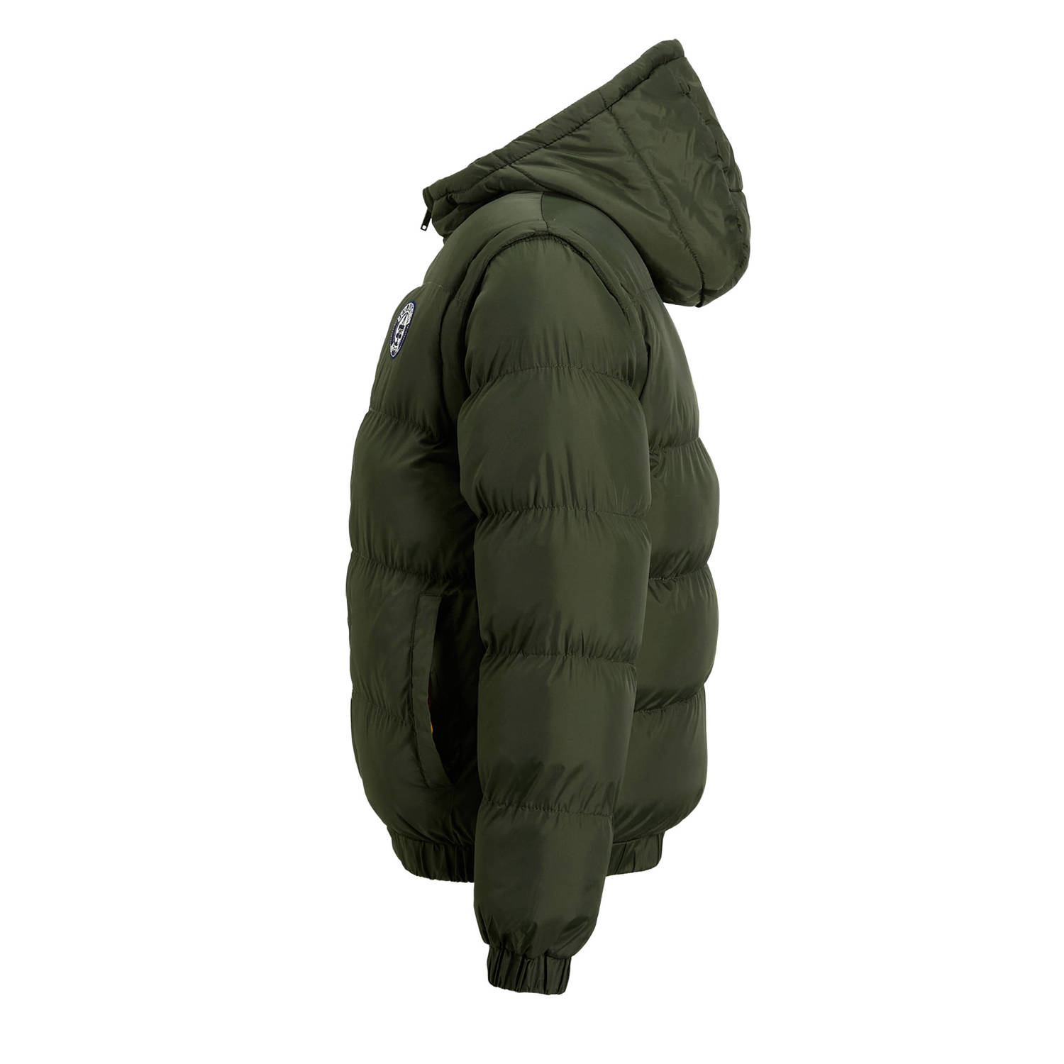 anytime 2 in 1 winterjas khaki