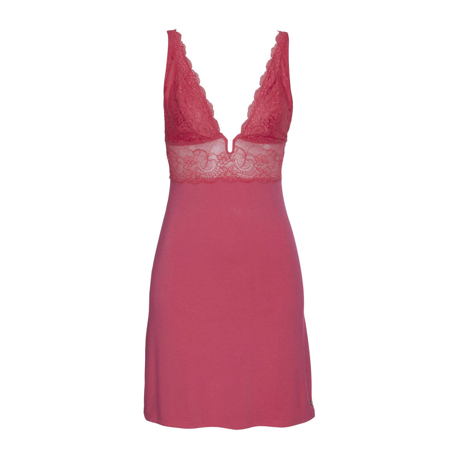 Lascana slipdress met beugel fuchsia