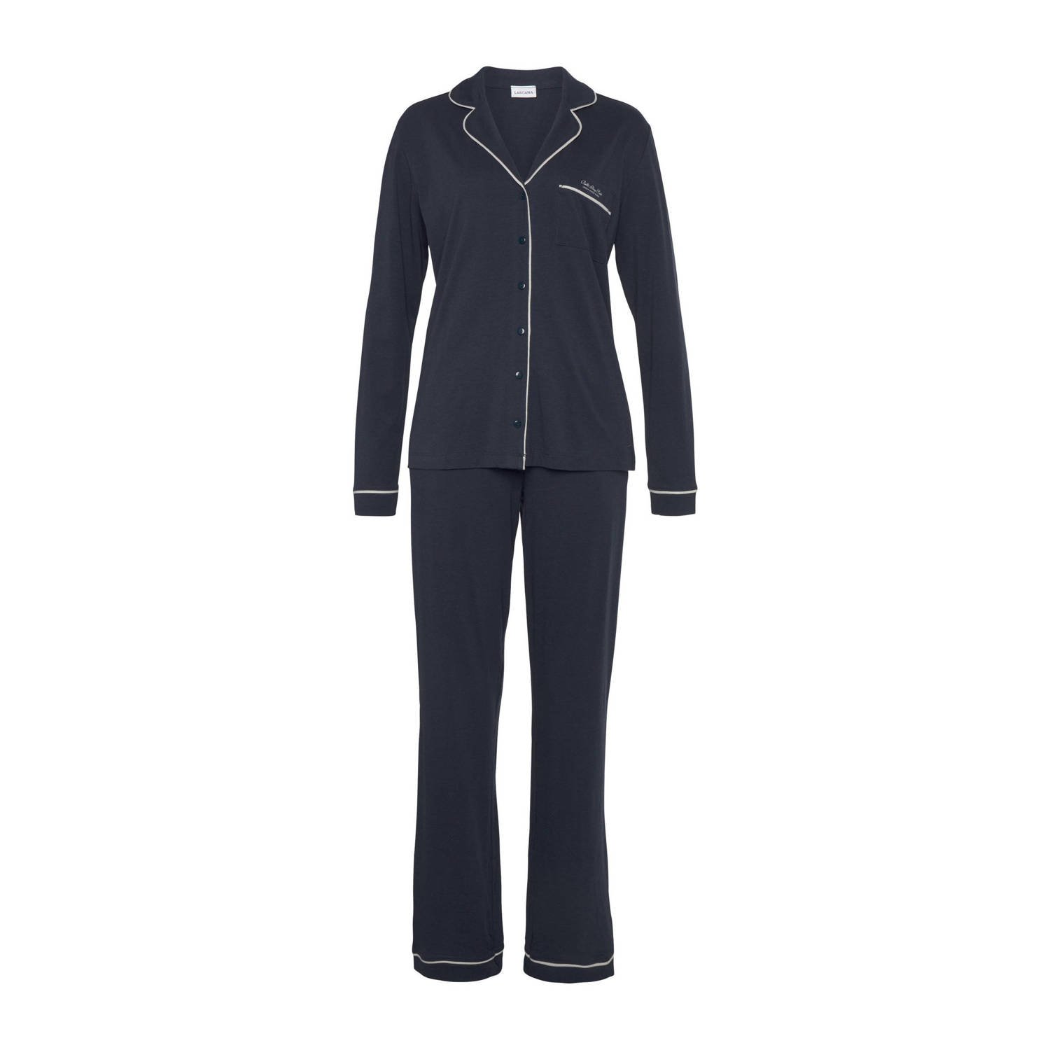 Lascana pyjama donkerblauw