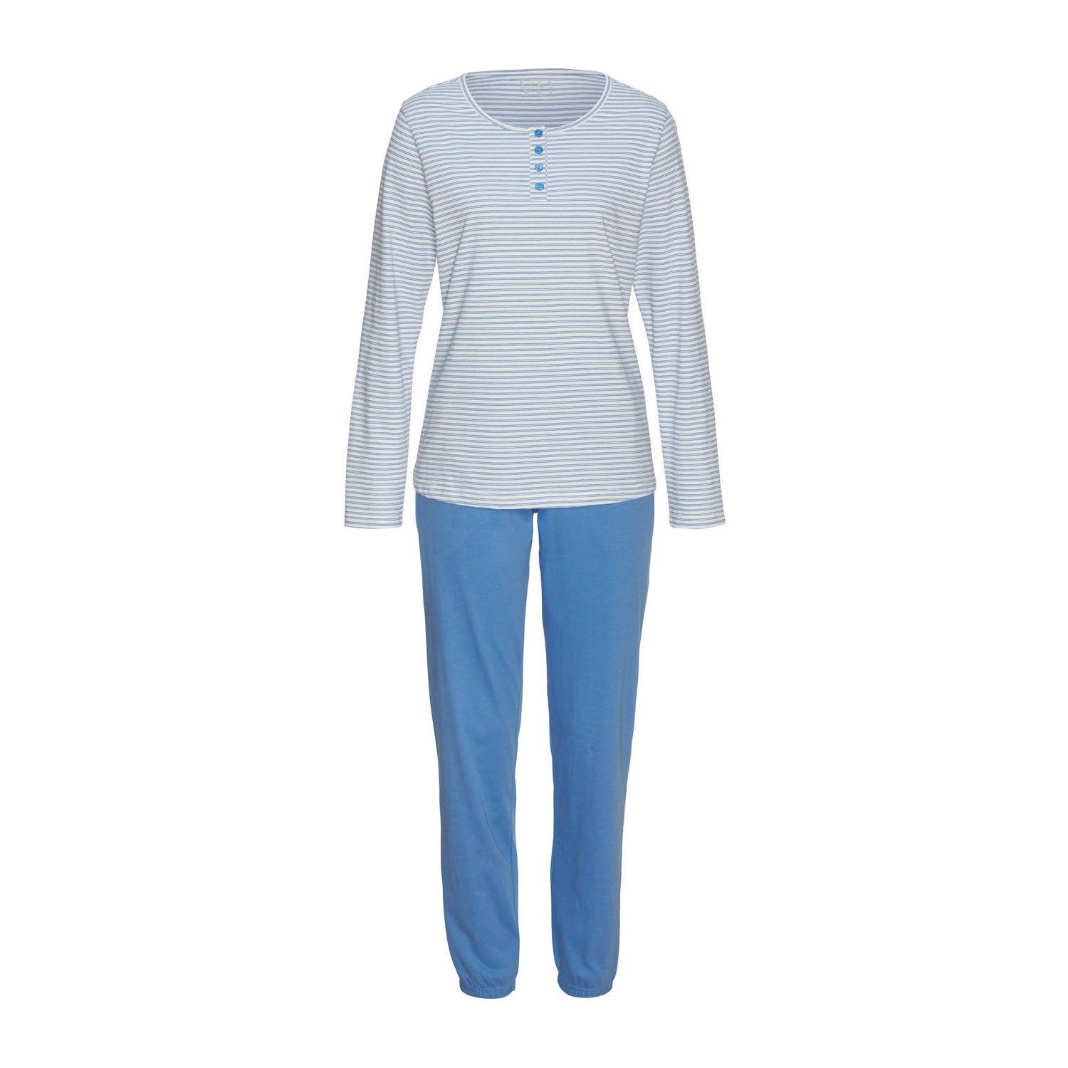 Vivance Dreams Pyjama met strepen van voorgeverfd garen (set 2-delig)