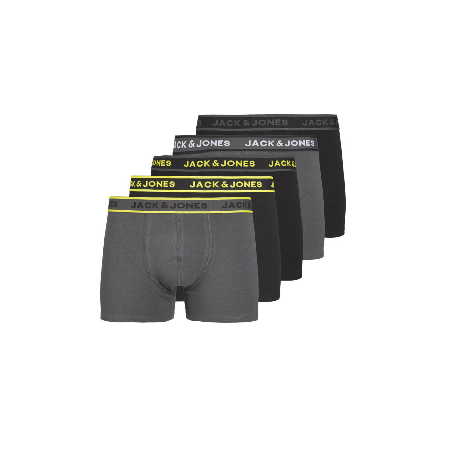 Jack & Jones Boxershort JACSPEED SOLID TRUNKS 5 PACK (set 5 stuks)