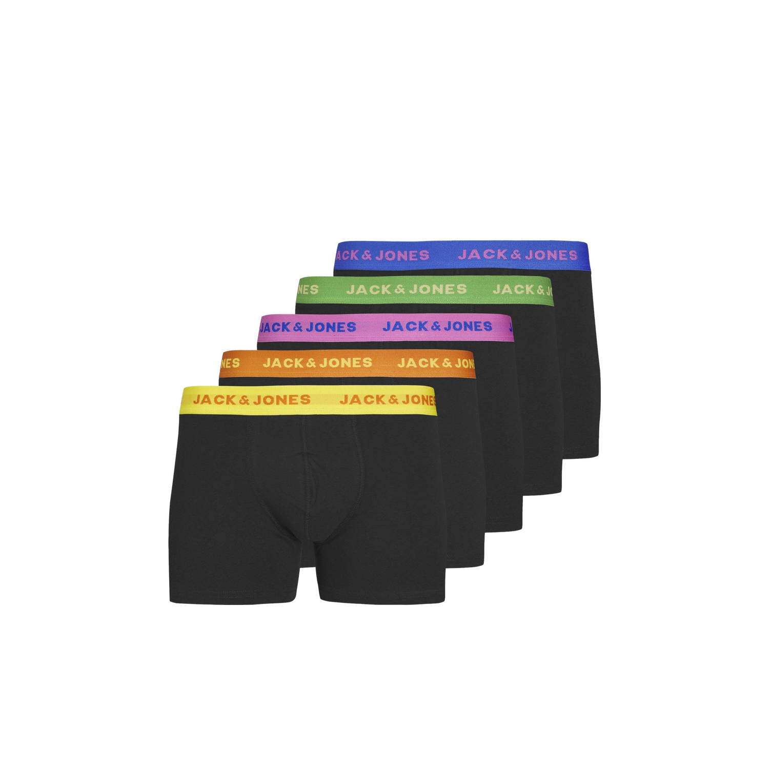 Jack & Jones Boxershort JACLEO SOLID TRUNKS 5 PACK (set 5 stuks)