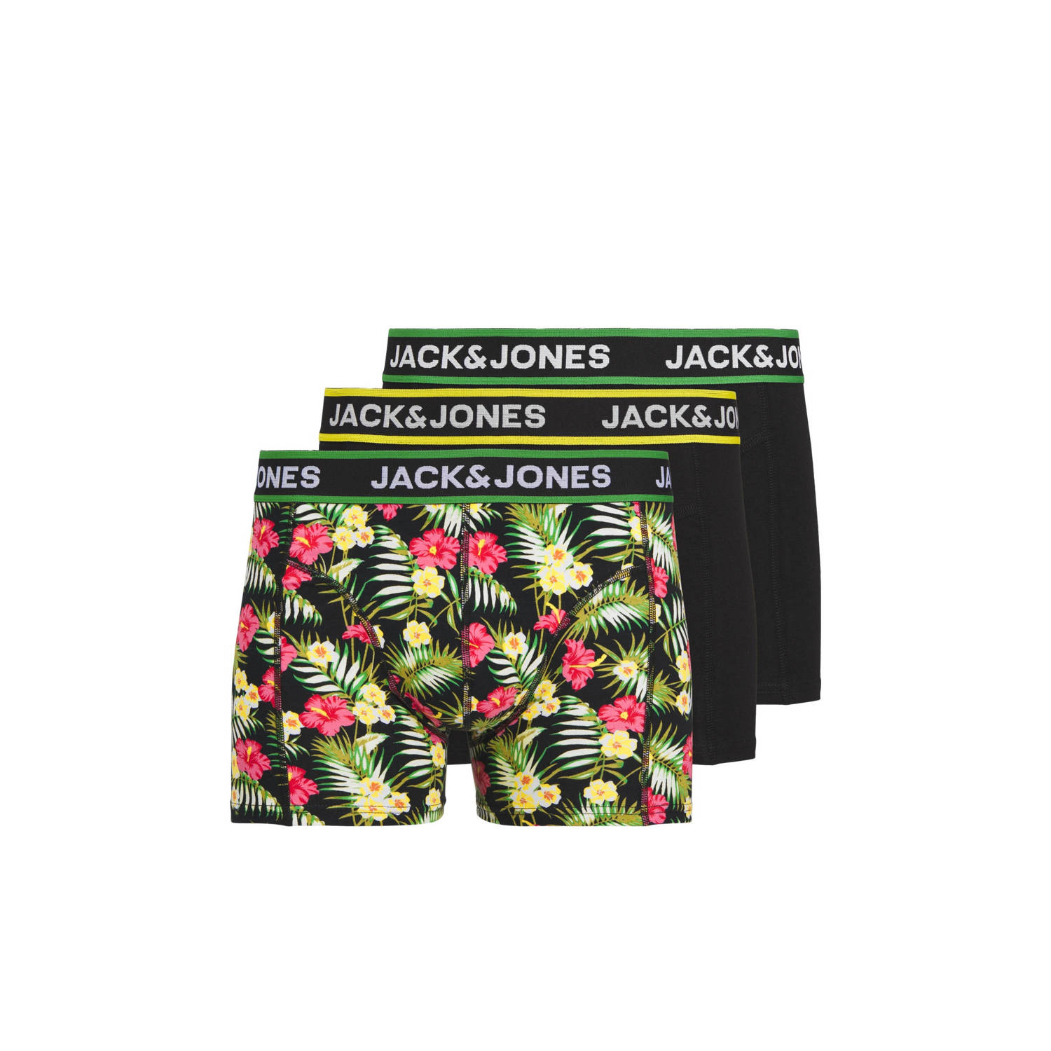 JACK & JONES boxershort JACPINK FLOWERS (set van 3)