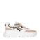 Poelman Jana chunky leren sneakers beige/wit