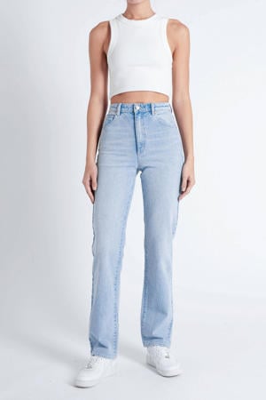 high waist straight leg jeans 94 HIGH STRAIGHT GINA light blue denim