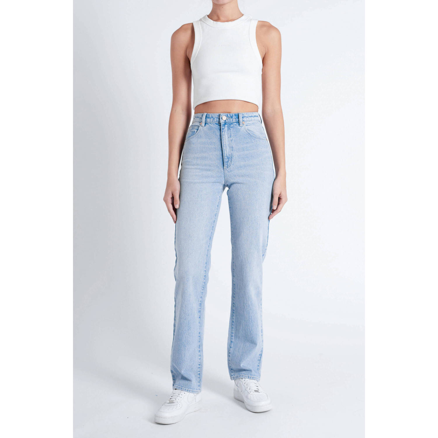 Abrand Jeans high waist straight leg jeans 94 HIGH STRAIGHT GINA light blue denim