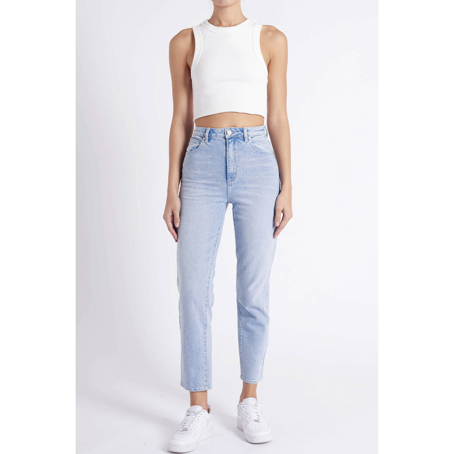 Abrand Jeans high waist slim fit jeans 94 Gina light blue denim