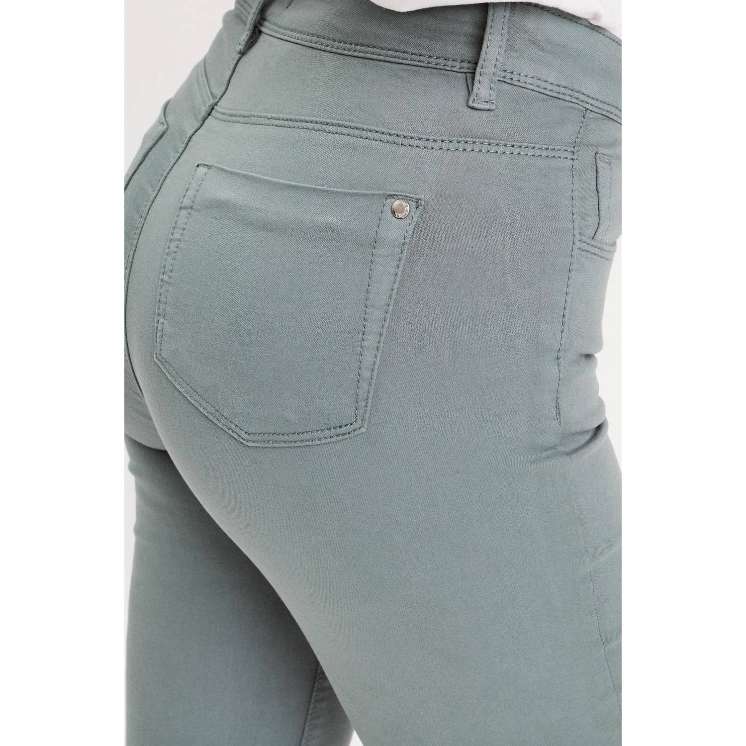 Cache slim fit jeans grijsgroen