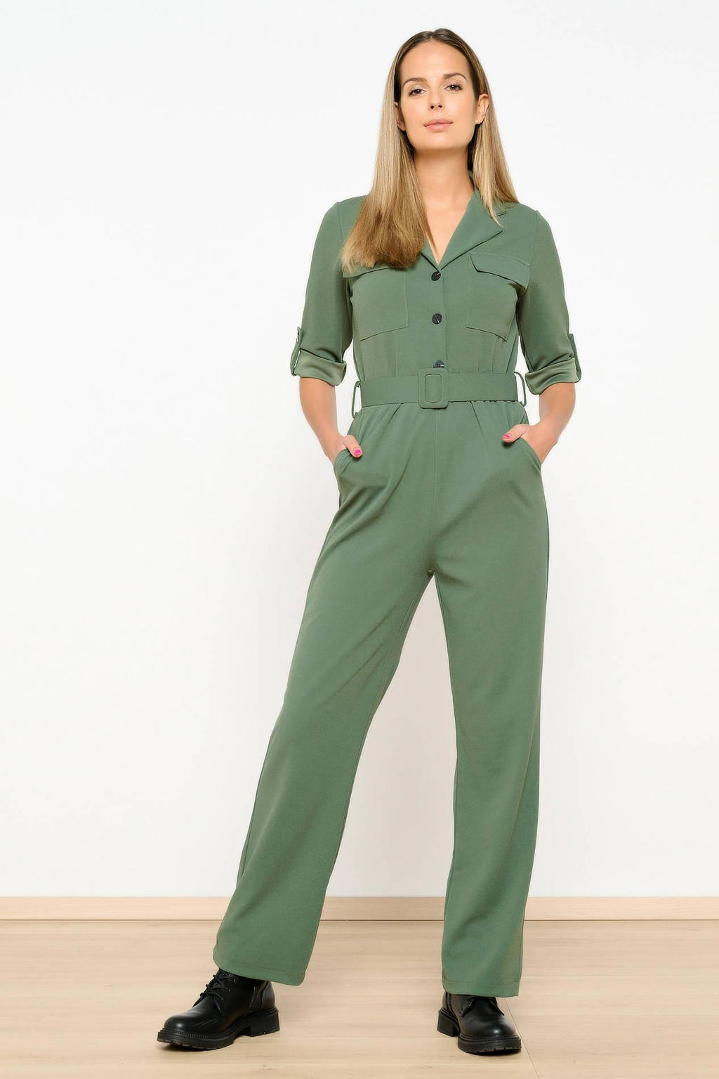 Lizola Wamuhu Jumpsuit - Green / Cream / Brown main image 0