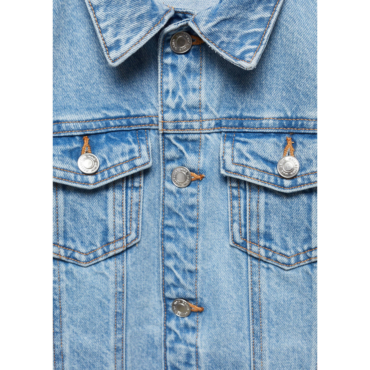 Mango Kids spijkerjas light blue denim