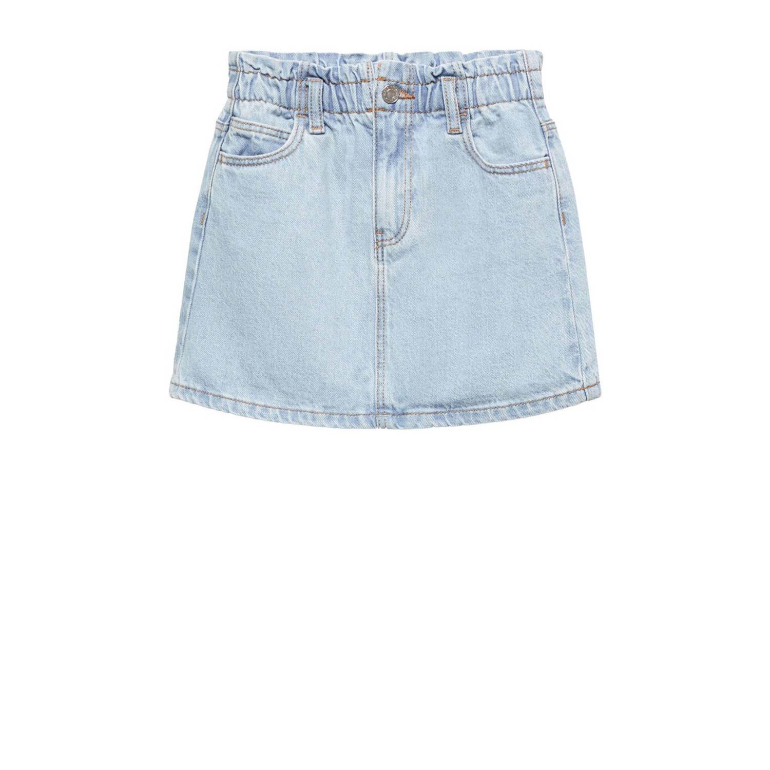 Mango Kids spijkerrok light blue denim