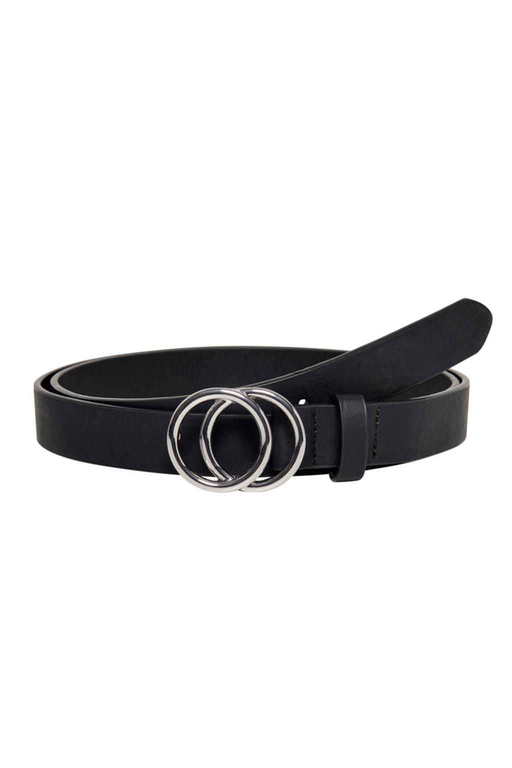 ONLY CARMAKOMA riem CARRASMI zwart/zilverkleurig