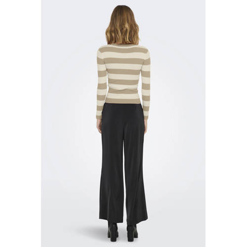 JDY gestreepte top JDYPLUM zwart/wit afbeelding