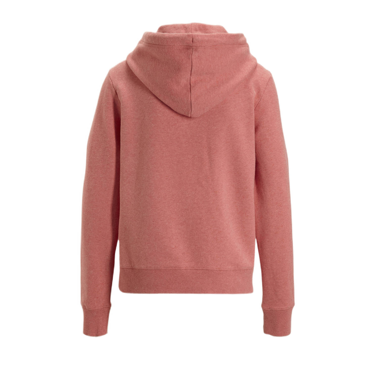 Superdry hoodie met printopdruk koraalrood ecru