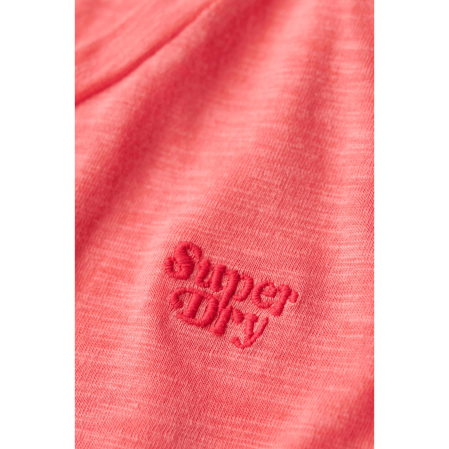 Superdry T-shirt SCOOP NECK TEE roze