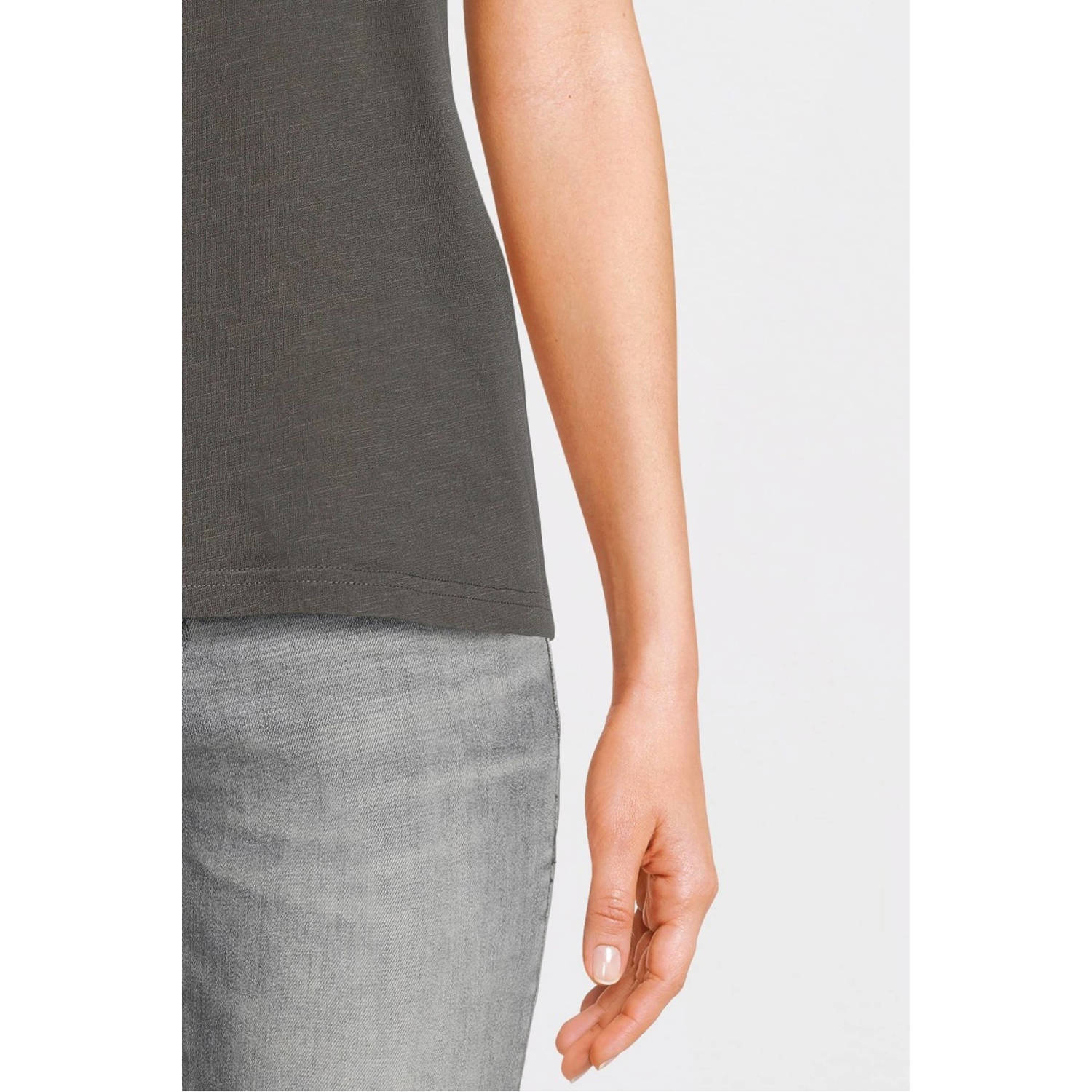 Superdry T-shirt met printopdruk antraciet