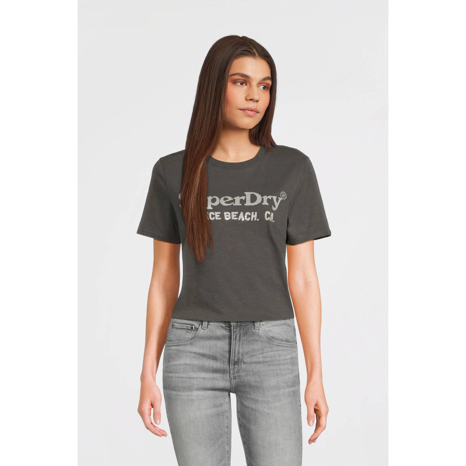 Superdry T-shirt METALLIC VENUE RELAXED TEE