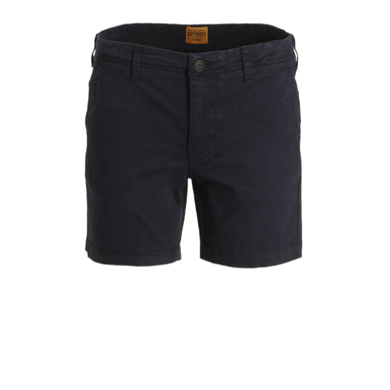 Superdry regular fit short donkerblauw