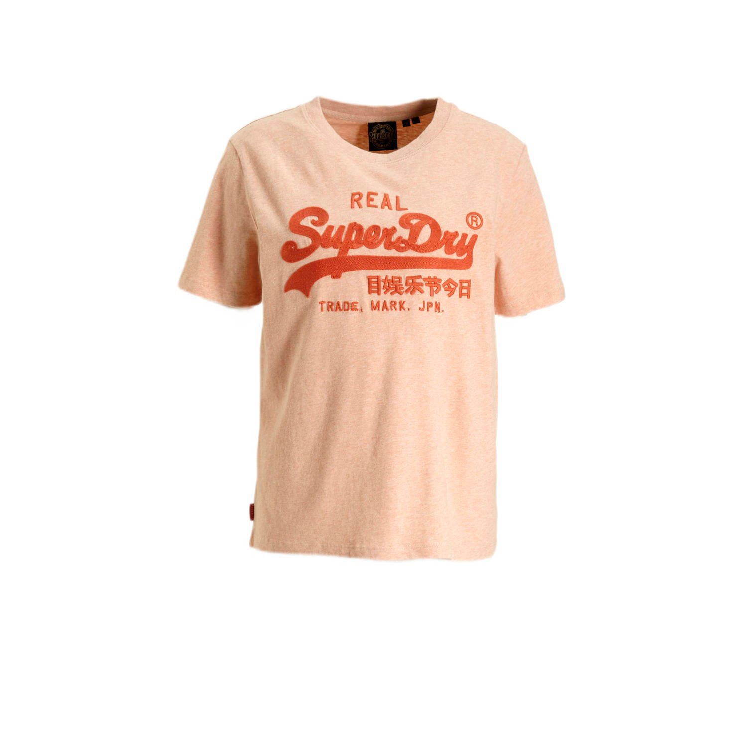Superdry T-shirt met printopdruk zalm
