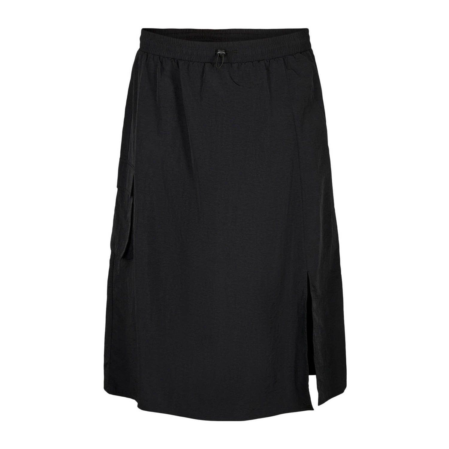 Zizzi midi rok zwart