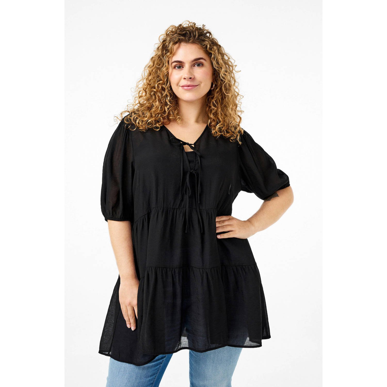 Zizzi tuniek zwart