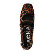 thumbnail: Sacha mary Janes pumps  met panterprint cognac/zwart