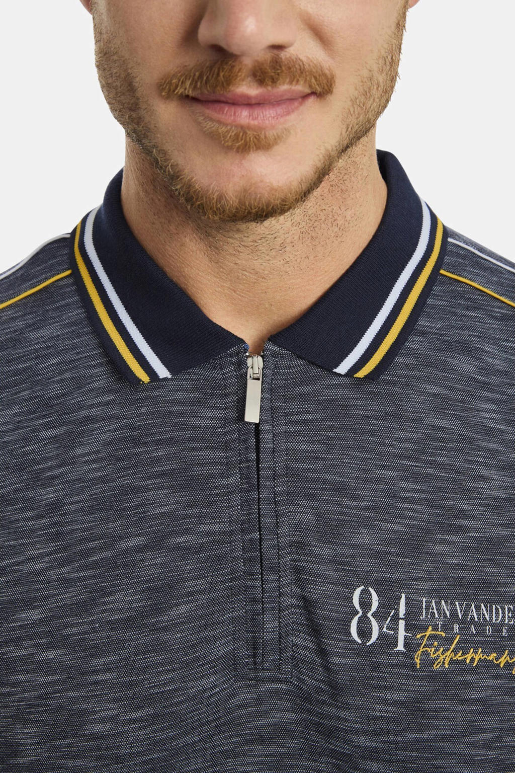 Jan Vanderstorm Heren Sweatbodywarmer Ahlmann Dark Blue, L - 52/54