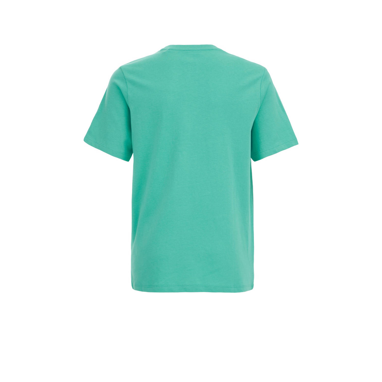 WE Fashion T-shirt met backprint zeegroen