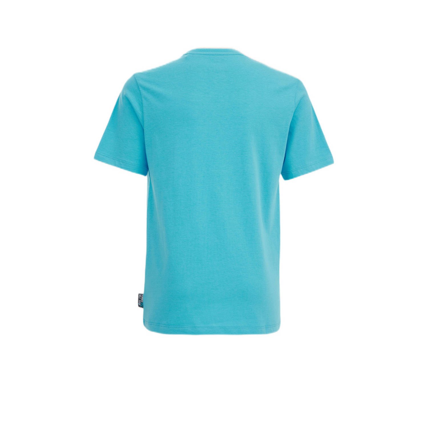 WE Fashion T-shirt met printopdruk brisk blue