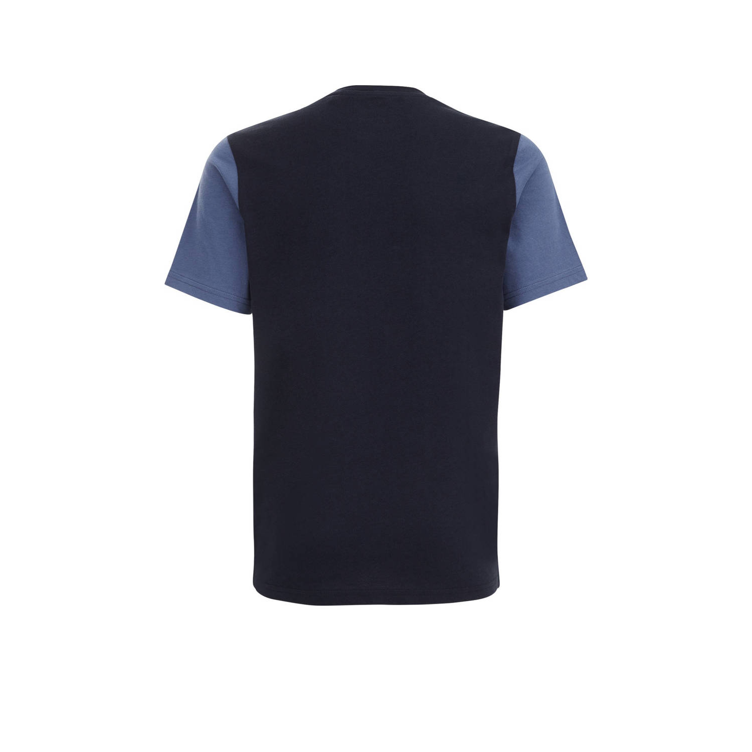 WE Fashion t-shirt donkerblauw blauw wit