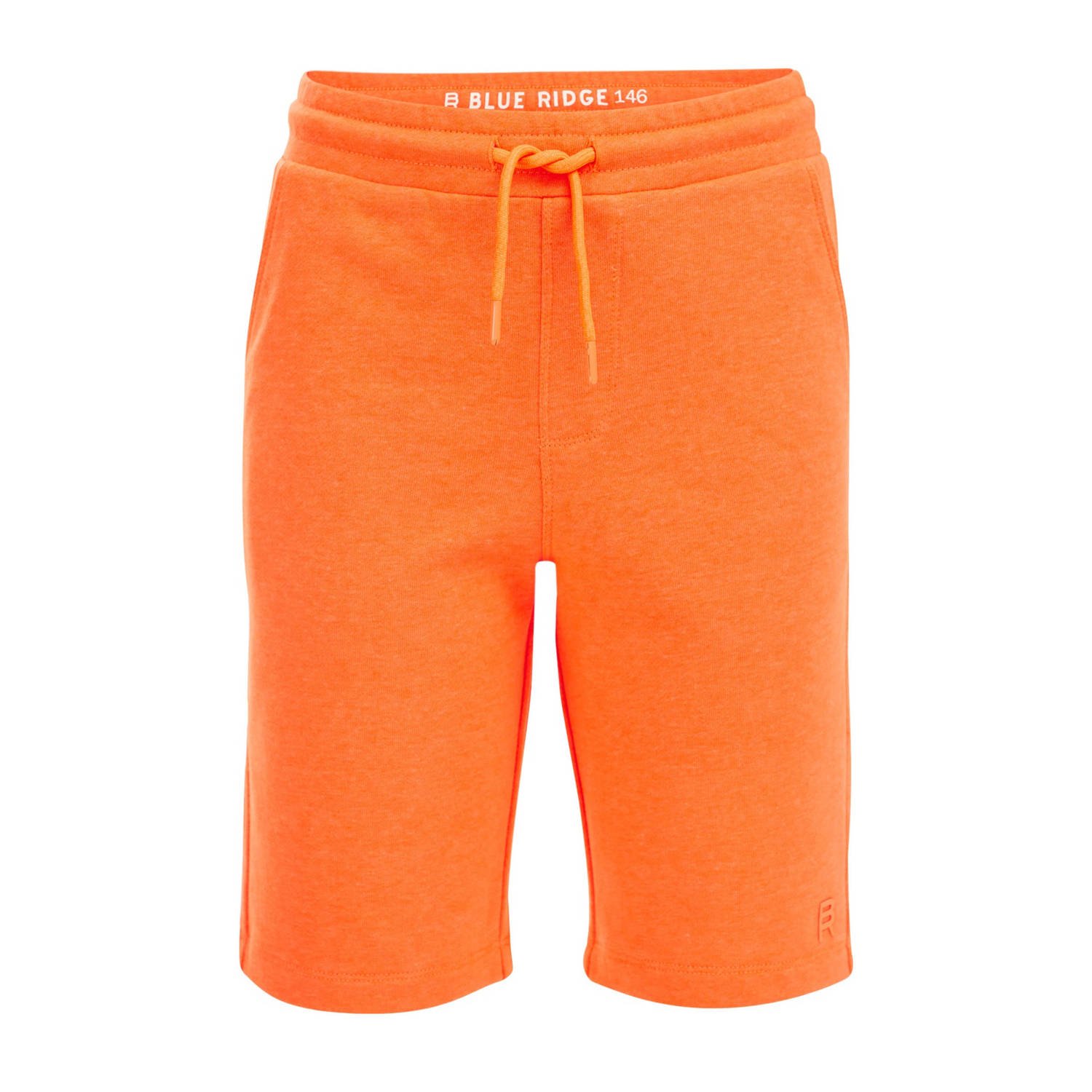 WE Fashion slim fit sweatshort oranje