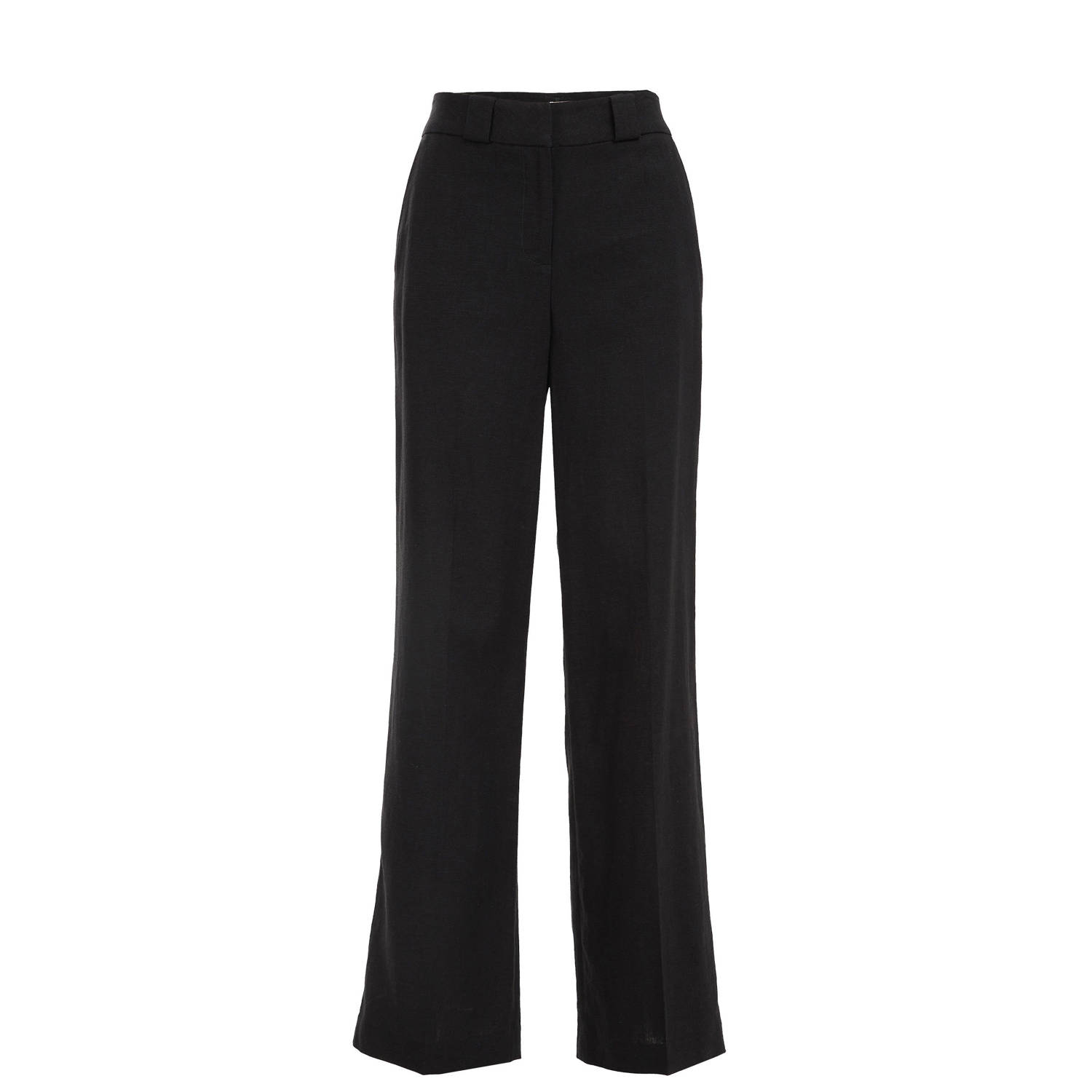 WE Fashion wide leg pantalon zwart