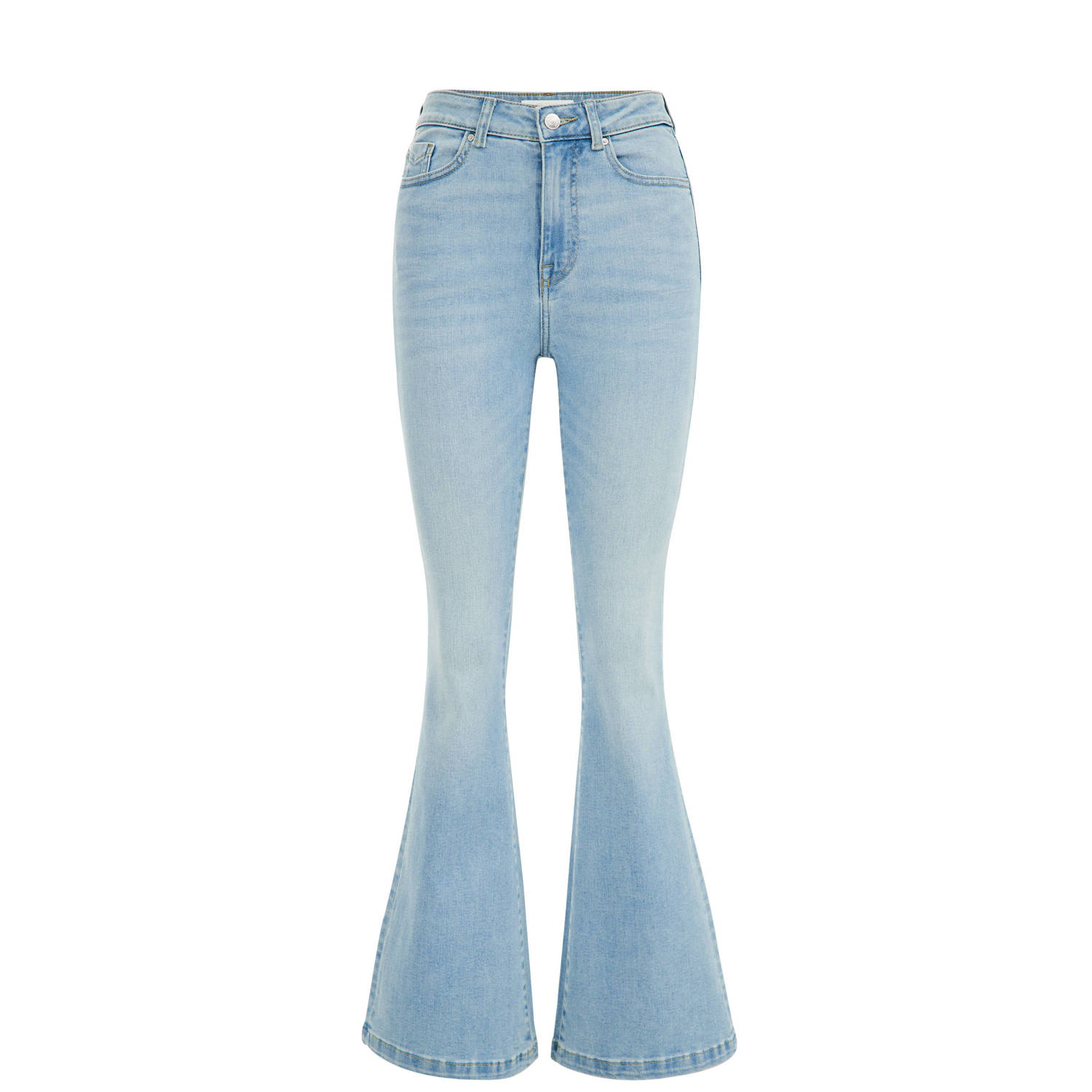 WE Fashion flared jeans light blue denim