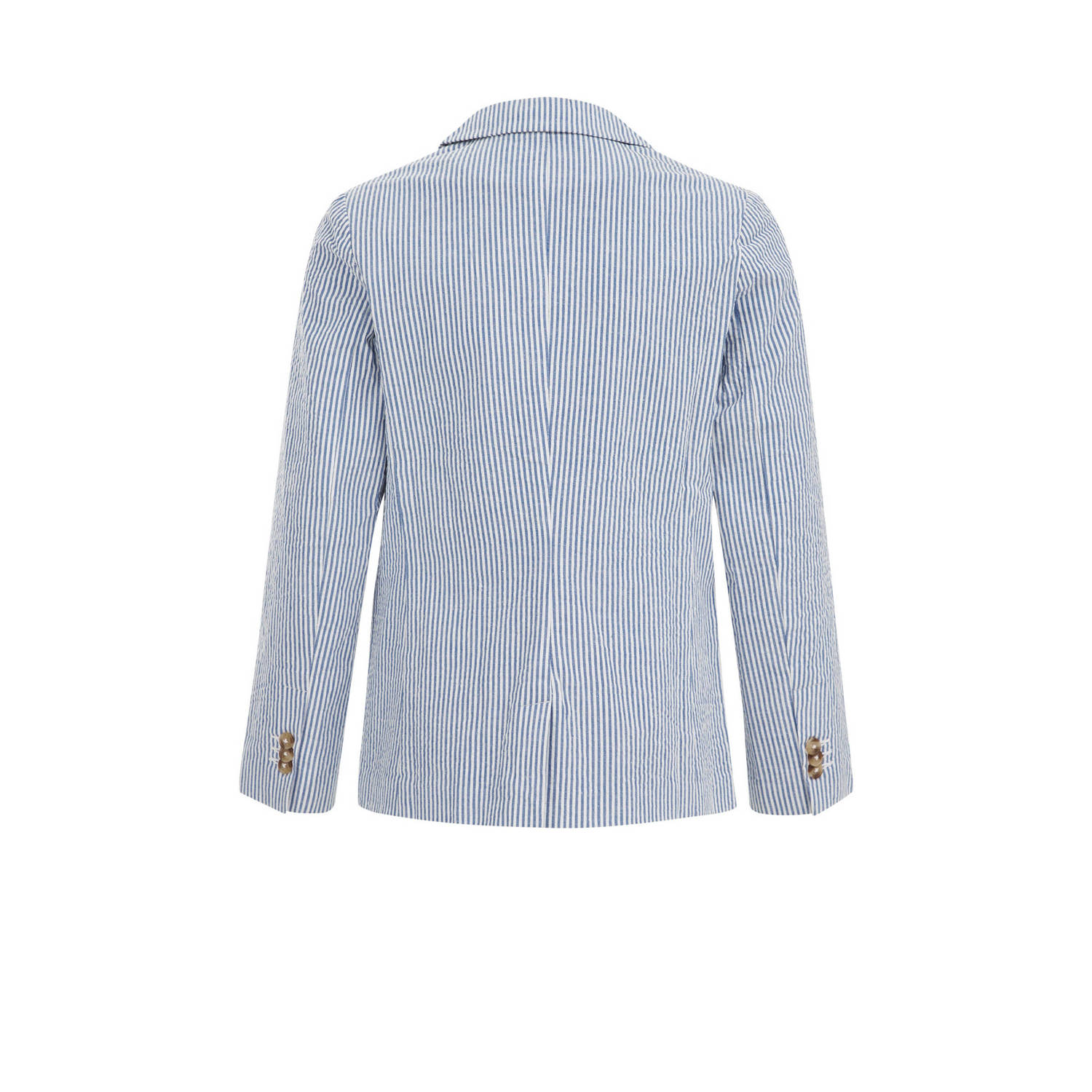 WE Fashion gestreept colbert navy wit