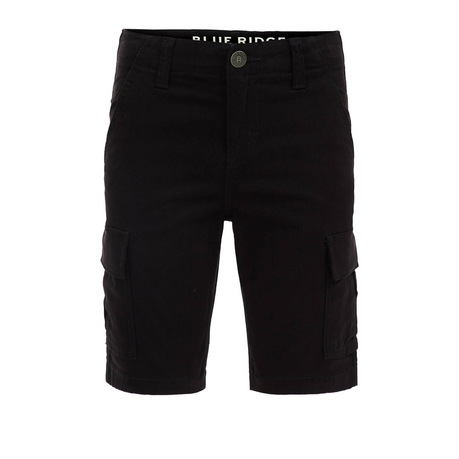 WE Fashion tapered fit cargo short zwart