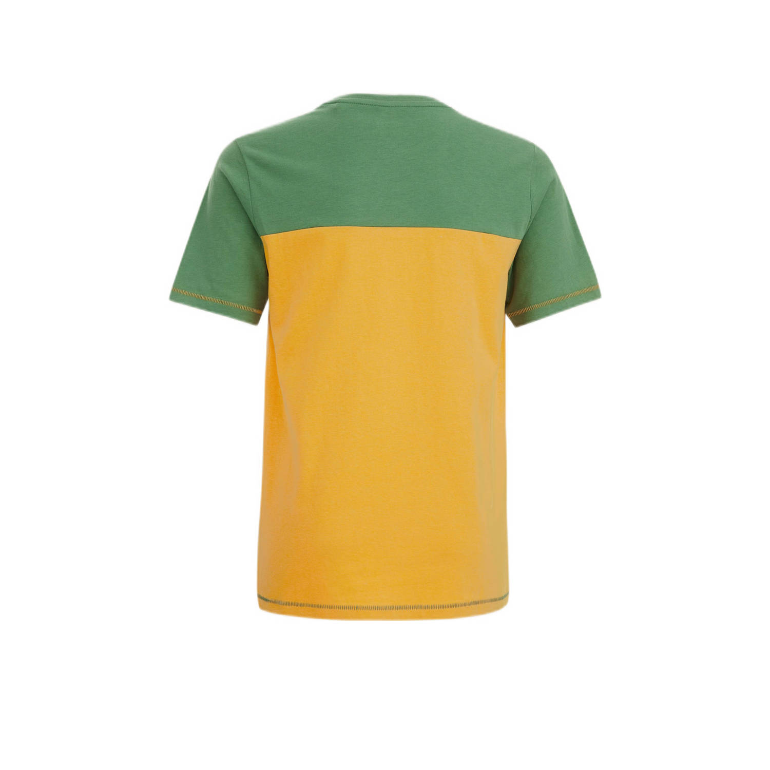 WE Fashion T-shirt groen geel