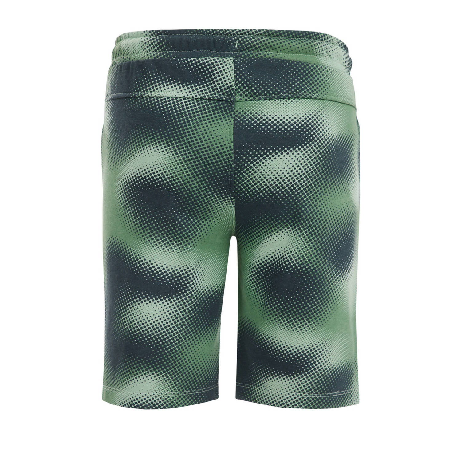 WE Fashion dip-dye slim fit sweatshort groen